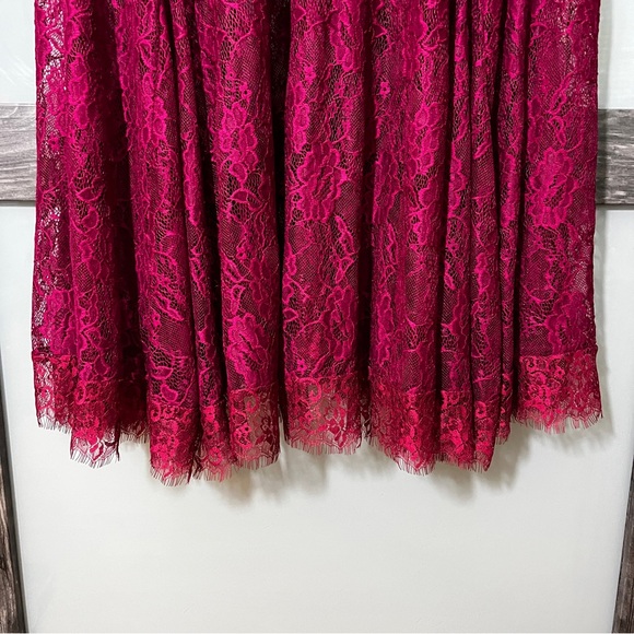Torrid Elegant Burgandy Lace Maxi Dress Women's Size 16 Formal Wedding Party - Picture 10 of 10